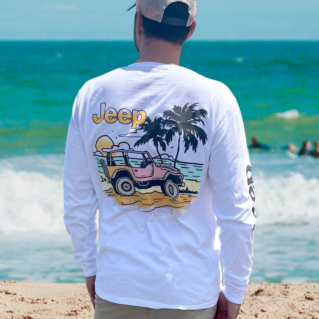 Jeep Wrangler Beach Long Sleeve Shirt JEDCo