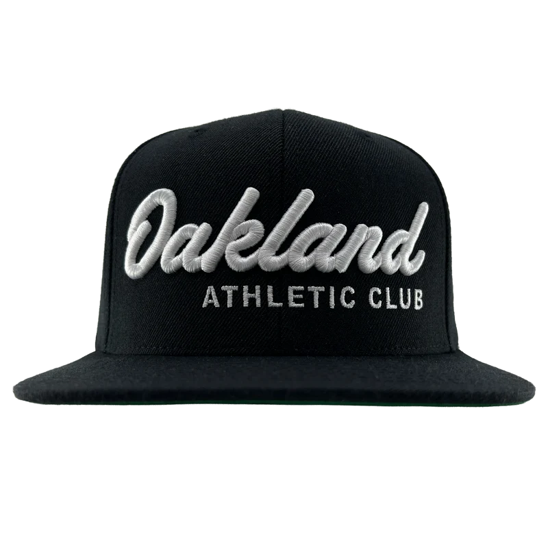 OAC Script Snapback Hat Color:Black Drop waist