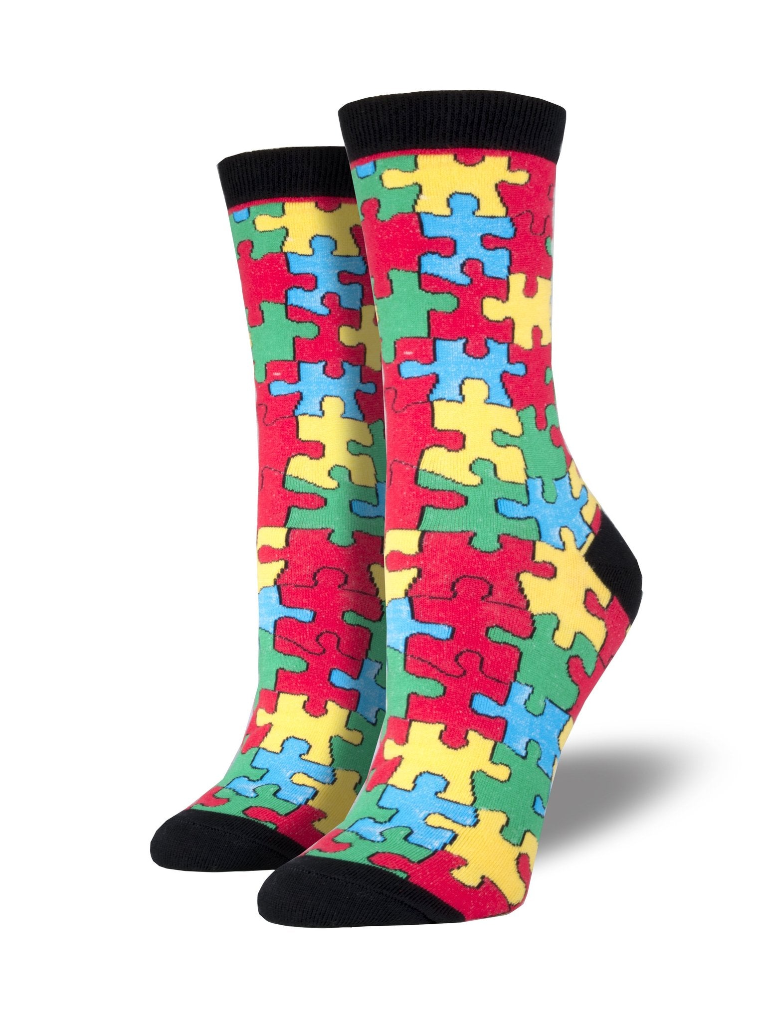 Puzzled Women's Crew Socks