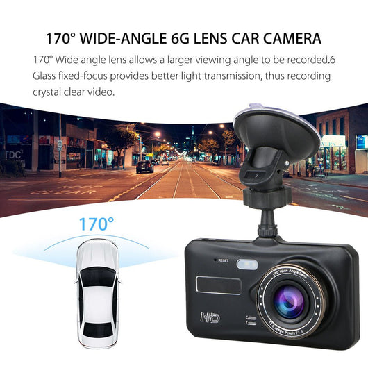 Dual Dash Cam Front and Rear, 1080p HD Car DVR Dashboard Camera Recorder  with Night Vision, 4 inch IPS Touch Screen, 170 Super Wide Angle, G Sensor,  for Sale in City of