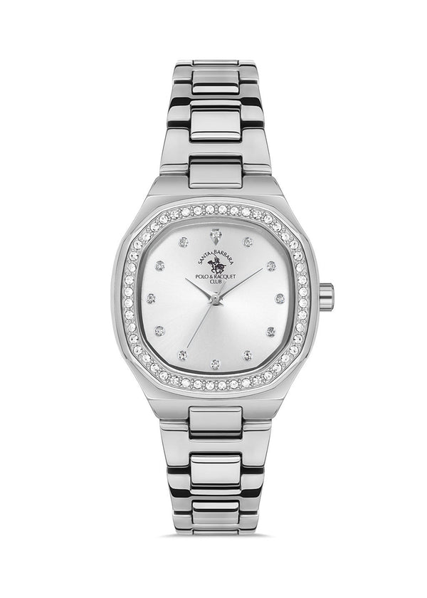 Santa Barbara Unique Womens Stainless Steel Strap Watch - SB