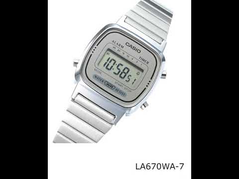 Casio Vintage Ladies Silver-tone Stainless Steel Strap Watch - LA680WA –  JUBILEE