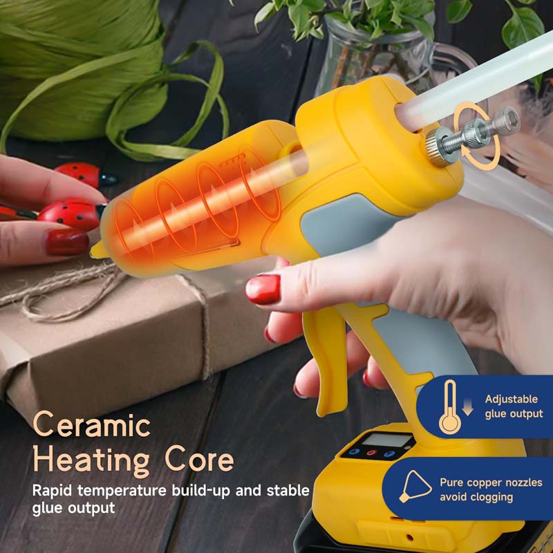 DEWALT Ceramic Rapid Heat Full Size Glue Gun