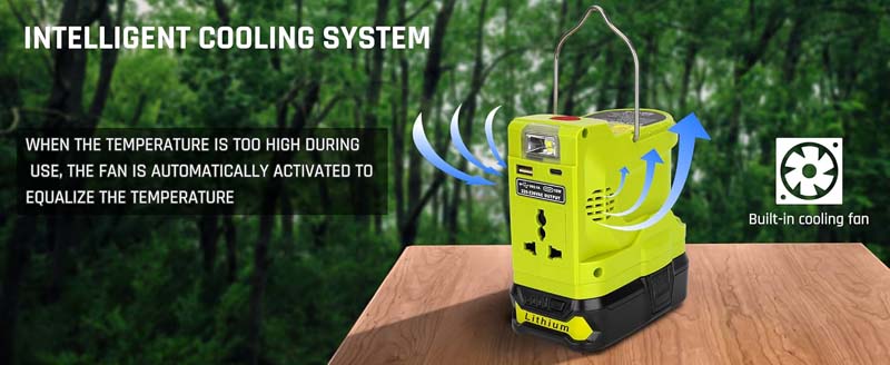 Powuse 200W AC 120V/220V Ryobi ONE+ 18V Battery Powered Inverter