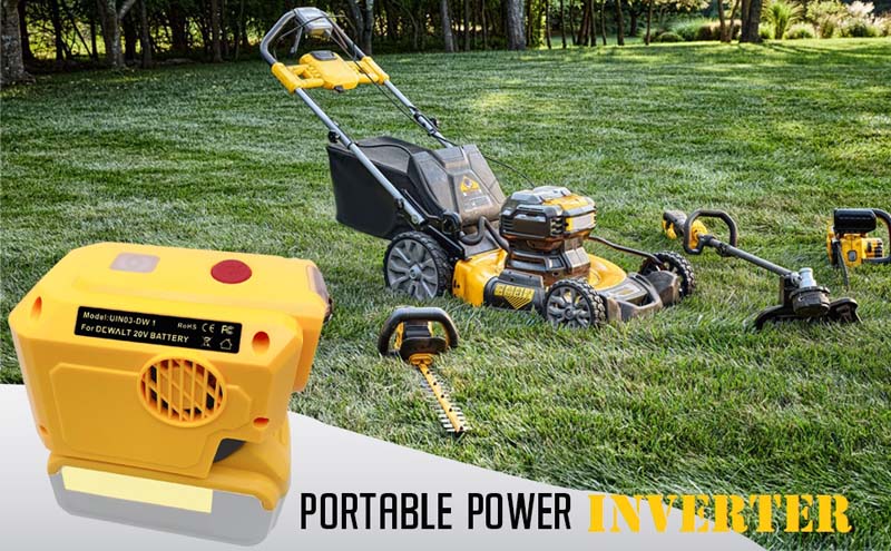 Powuse 200W AC120V Dewalt 18V Battery Powered Inverter detail