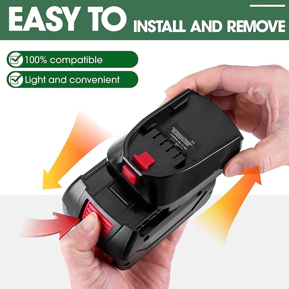 Milwaukee to Bosch PBA Battery Adapter - Powuse