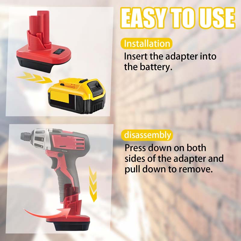 Powuse DeWalt 12V Battery to Milwaukee 12V Battery Adapter