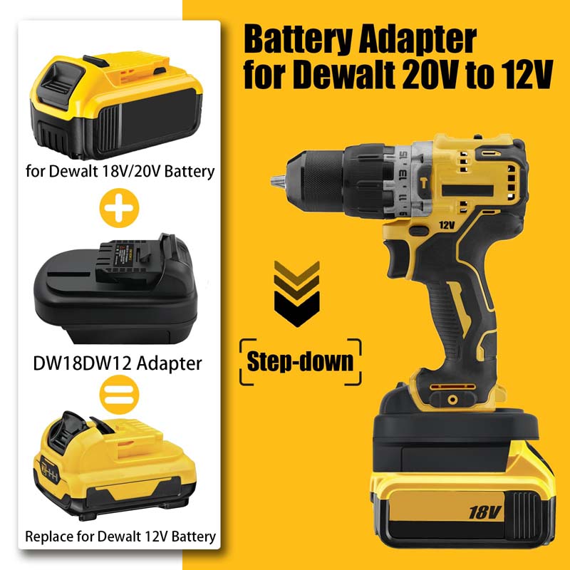 Powuse DeWalt 20V to DeWalt 12V Battery Adapter