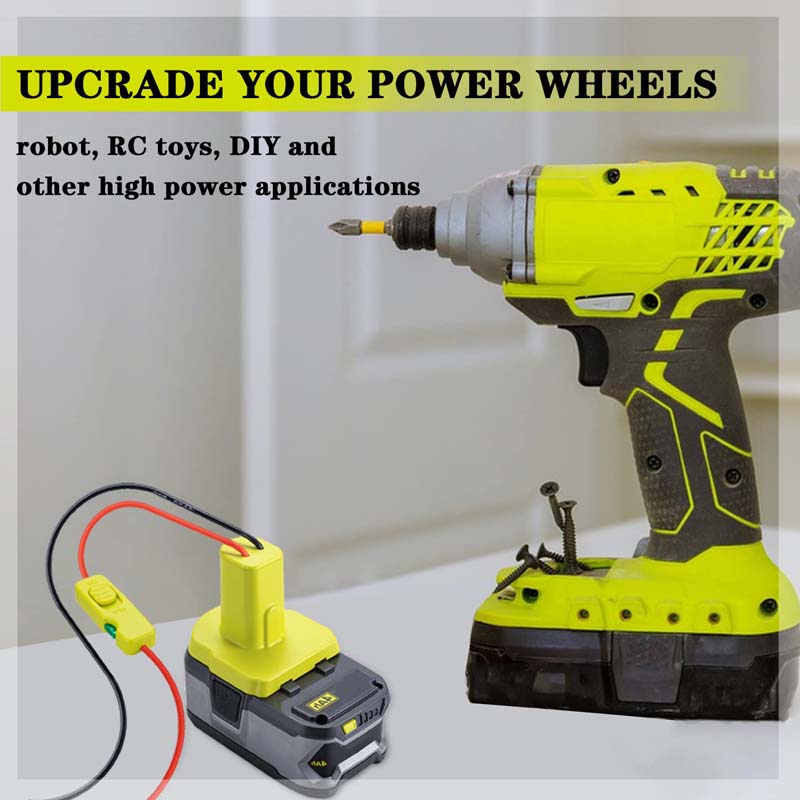 Power Wheel Adapter for Milwaukee M12 12V Battery with Fuse & Wire  terminals, Power Connector 14 Gauge Robotic for Rc Car, Robotics, Rc  Truck,DIY use