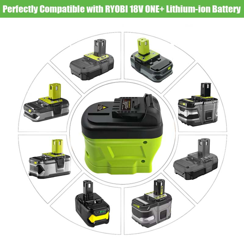 Powuse Ryobi 18V to DeWalt 12V Battery Adapter