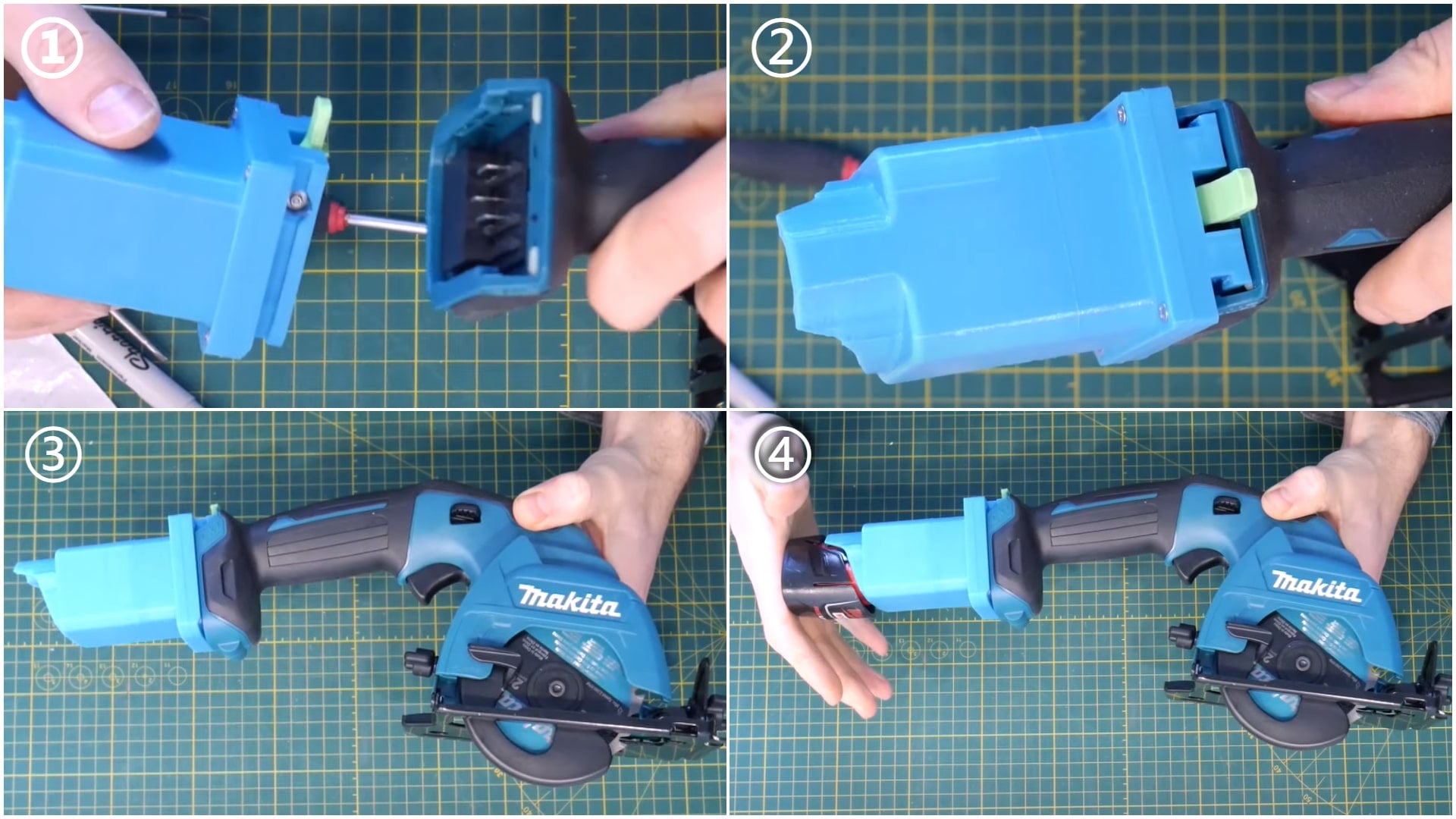 How to Make an Adapter for Milwaukee M12 Battery to Makita CXT Tool