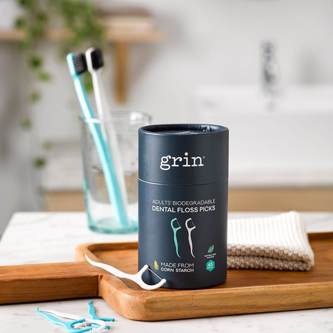 Grin Natural Biodegradable Dental Floss Picks