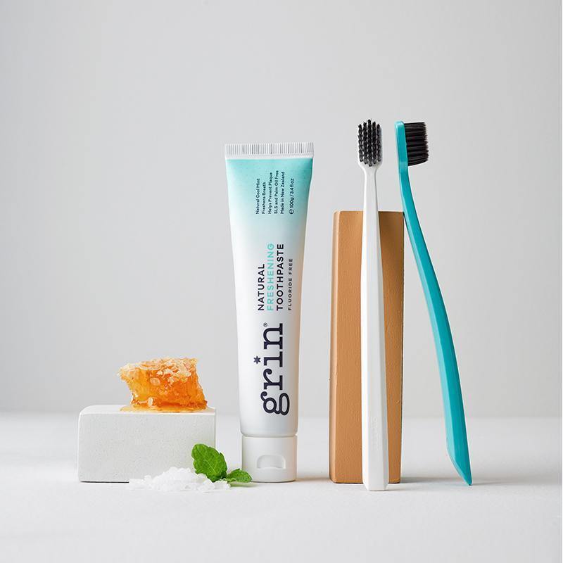 Image of Freshening Toothpaste & 2pk Bio Toothbrush Set