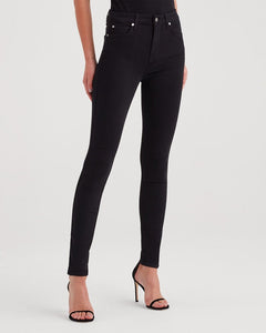 slim illusion luxe high waist skinny in black