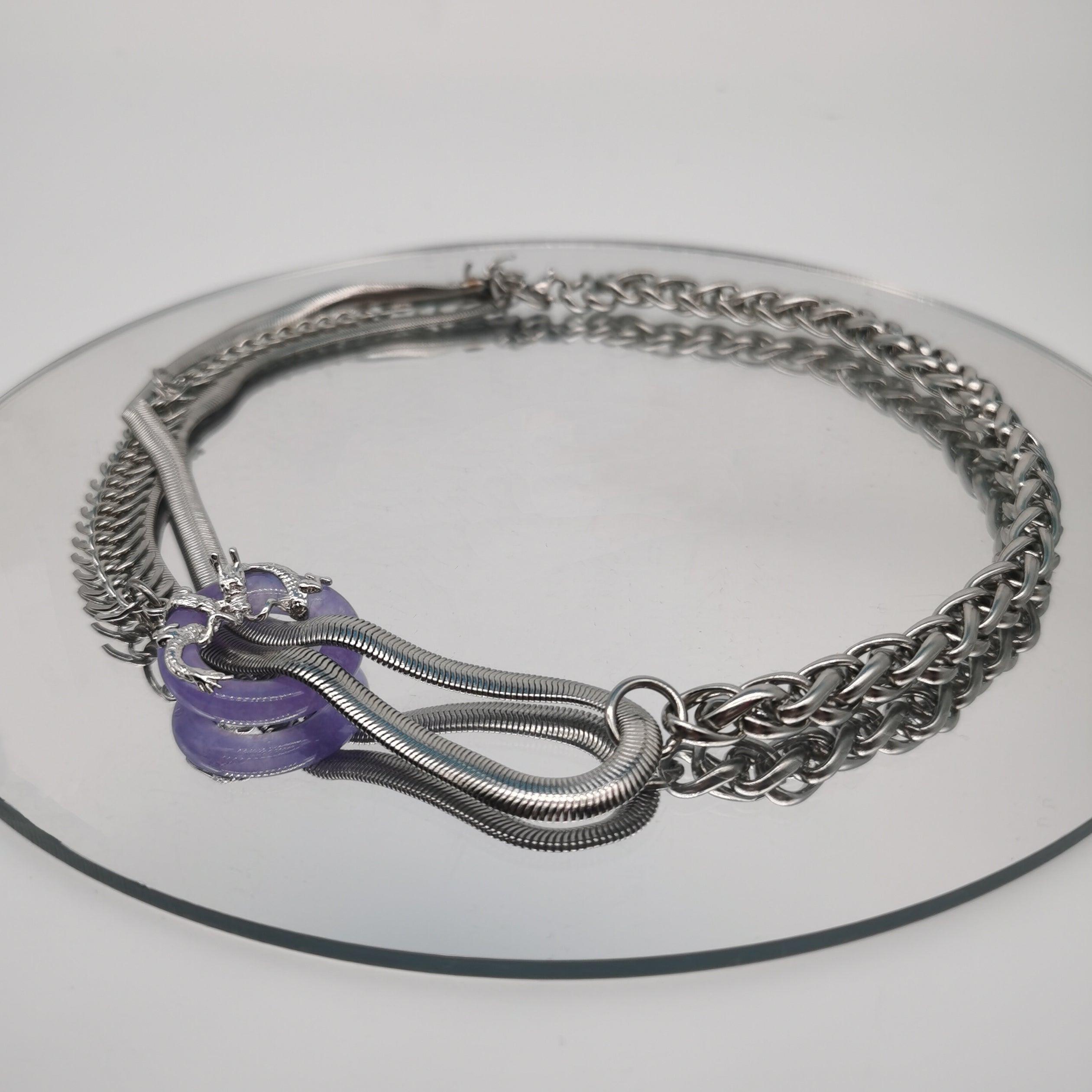 Purple jade necklace – Fervooor
