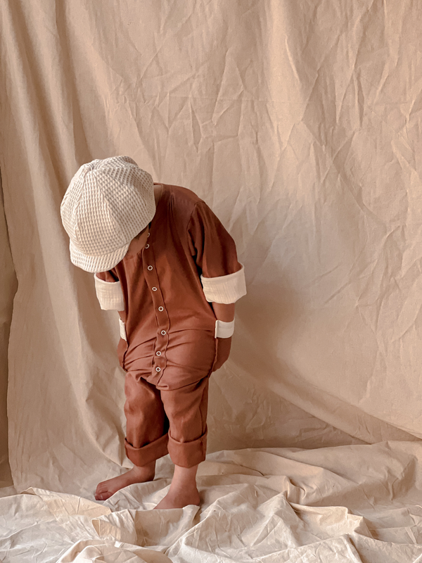 Emre Jumpsuit {Chocolate Linen}