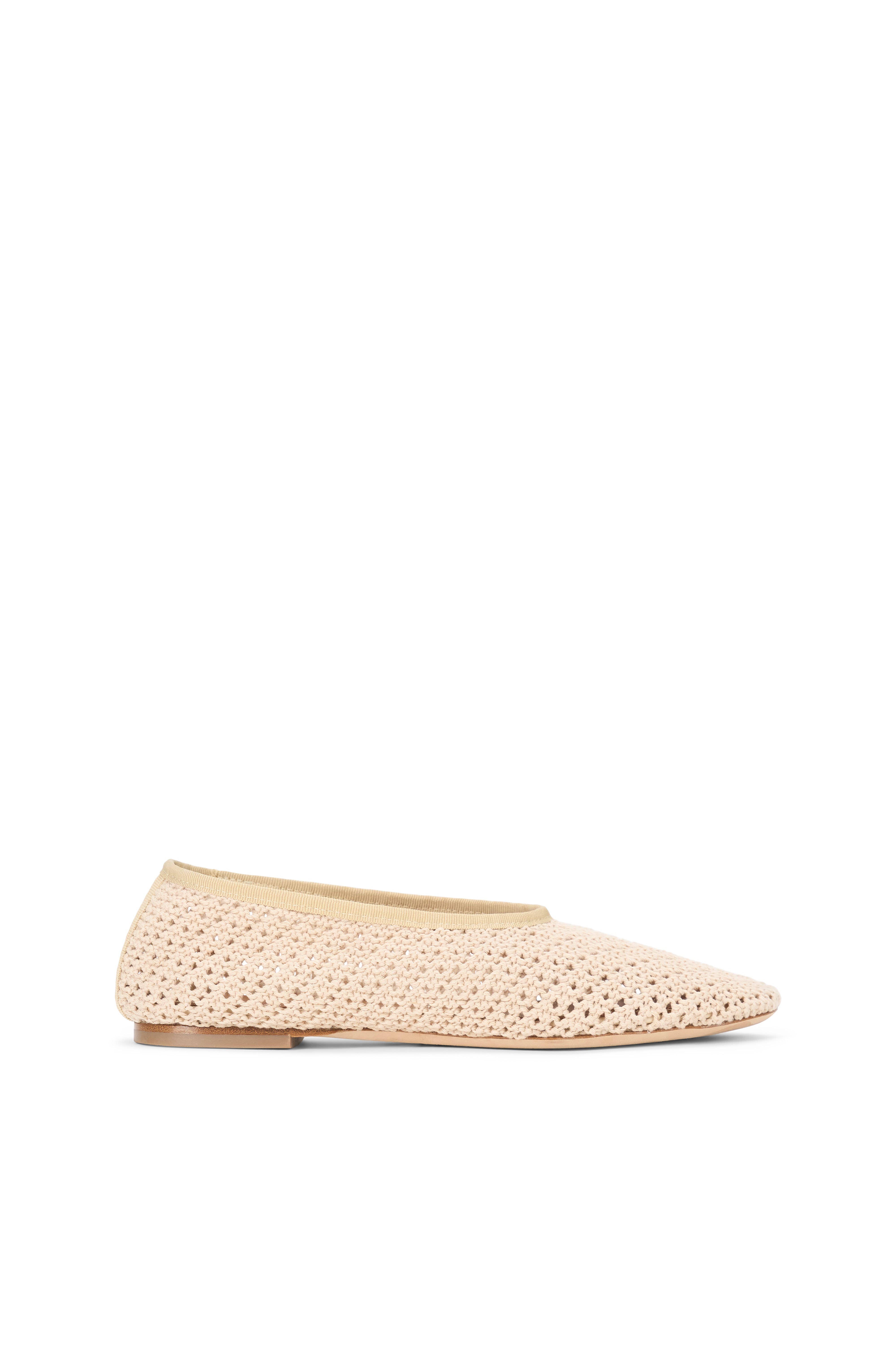 Alba Ballet Flat Cream Crochet