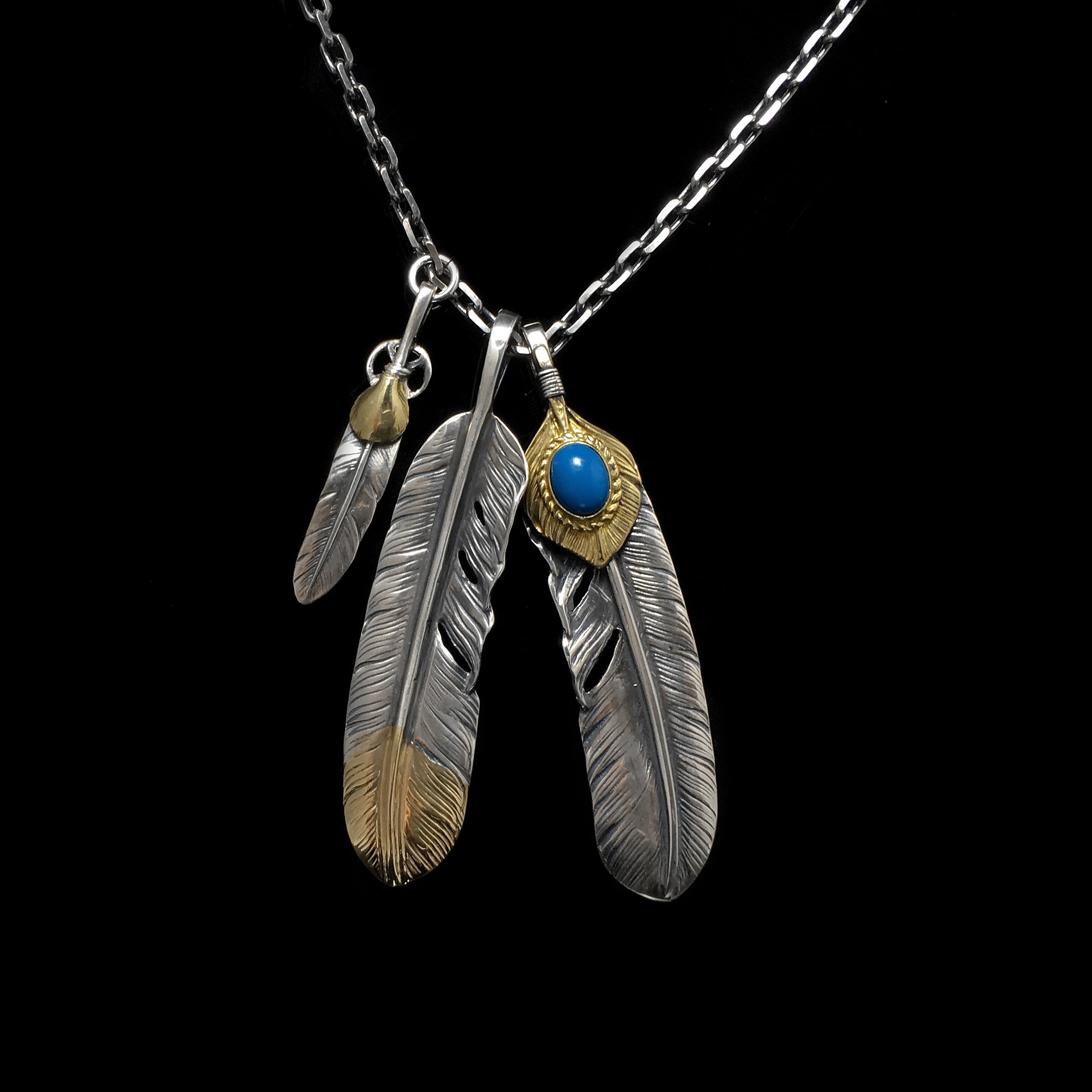 japanese feather necklace