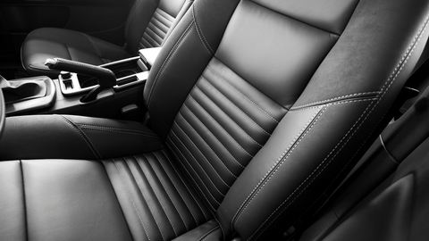 Classical black seat cover in the car