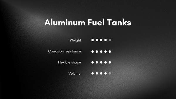 Feature List of the Aluminum Fuel Tank