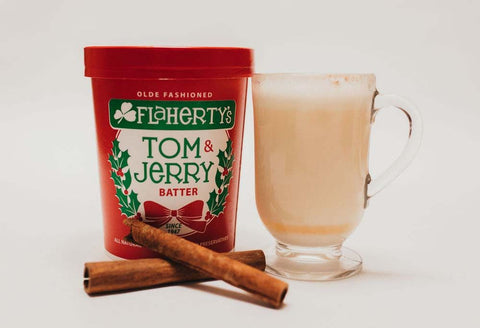 Flaherty's Famous Tom & Jerry Batter, available online and in stores.