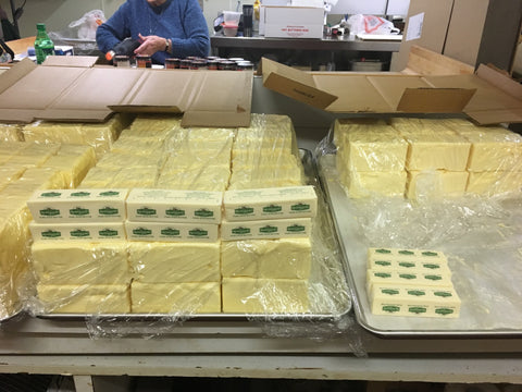 A huge shipment of Kerrygold Irish butter to the Flaherty's kitchen!