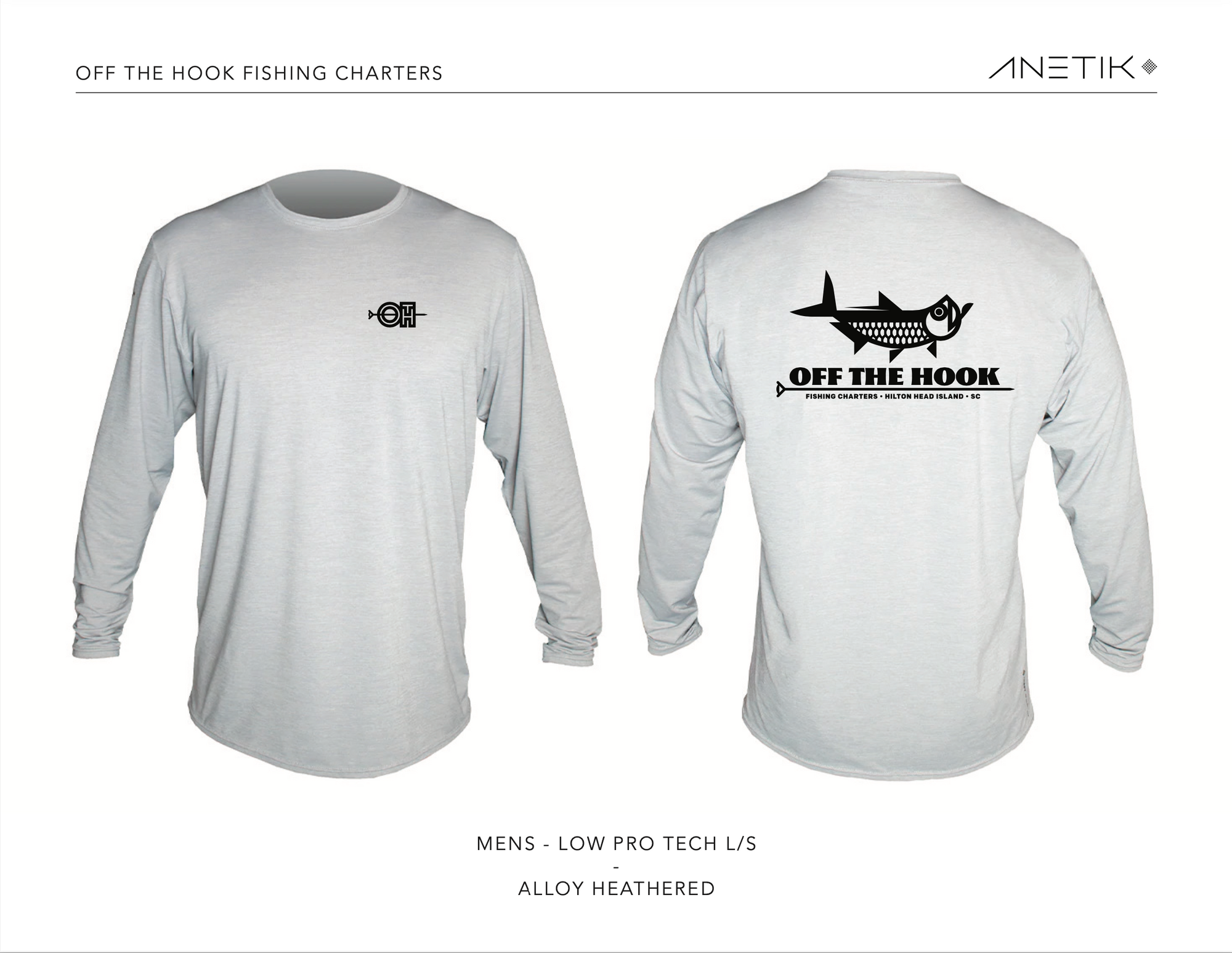 Off The Hook - Anetik - Low Pro Tech L/S - Sky Heathered