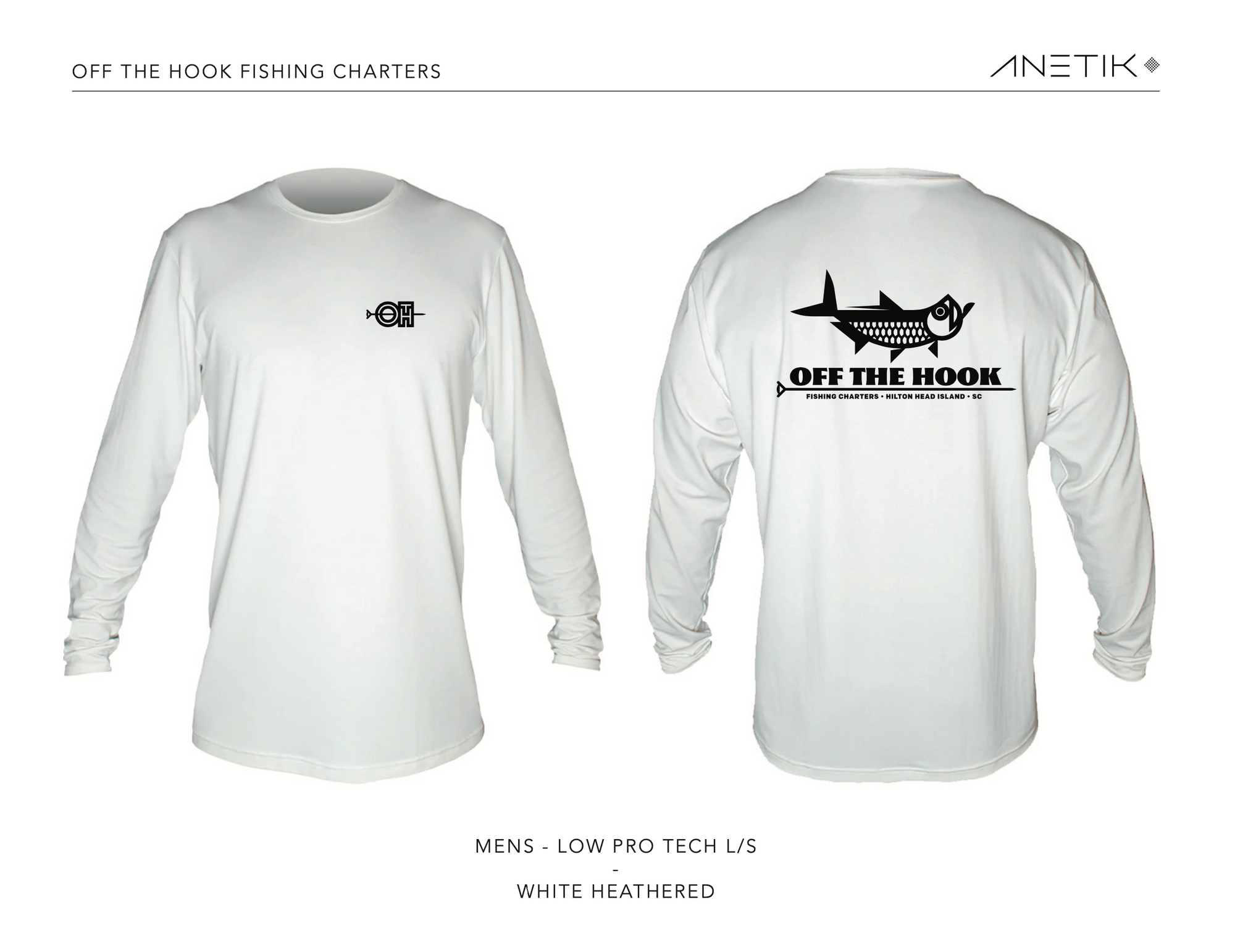 OFF THE HOOK - ANETIK - LOW PRO TECH L/S - SKY HEATHERED - Off The