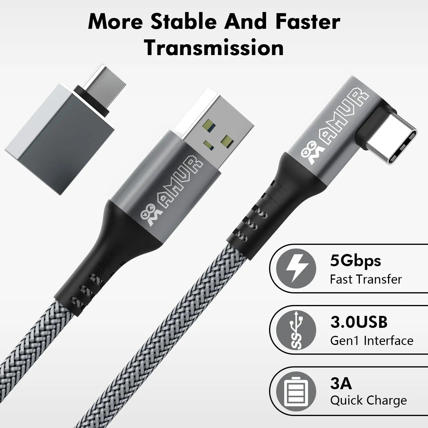 Link Cable 16FT Compatible with Meta/Oculus Quest 3/2 Accessories Charging  While Playing  Play All Day Without Battery Pack USB 3.0 High Speed  Charger Compatible with Quest 3 2 1 Pro Pico 4 