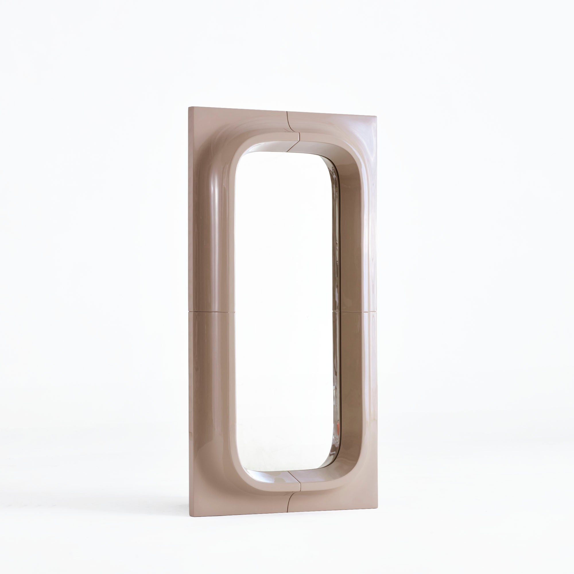 Porthole Mirror - Small - Brown