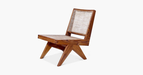 JEANNERET ARMLESS EASY LOUNGE CHAIR