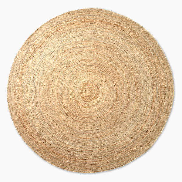 Eternal Oval Jute Rug, Handwoven in natural jute