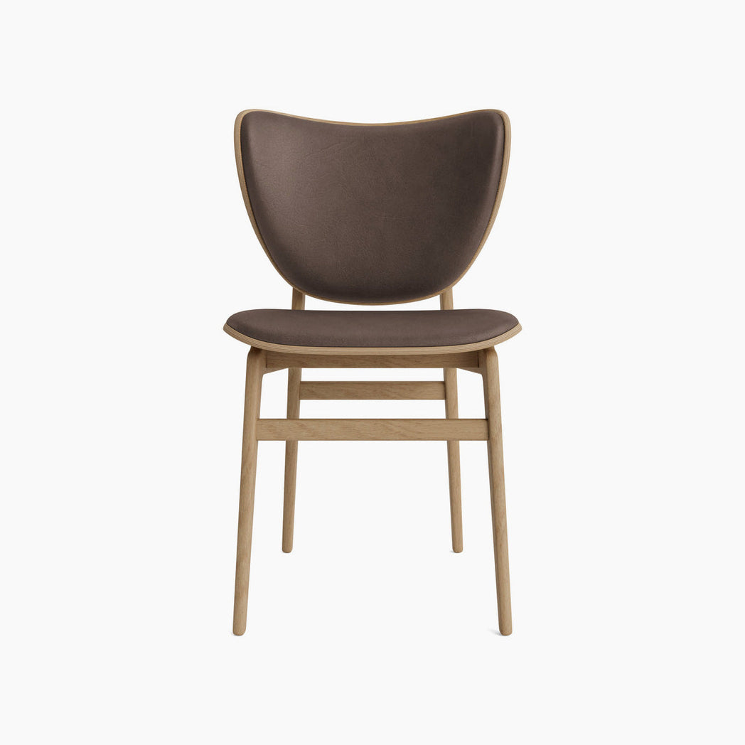 Elephant Chair - Leather Front Upholstery - Natural Oak