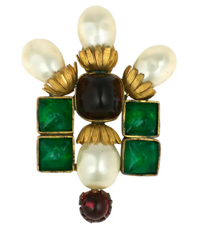 Important Byzantine Style Brooch, Property of Coco Chanel