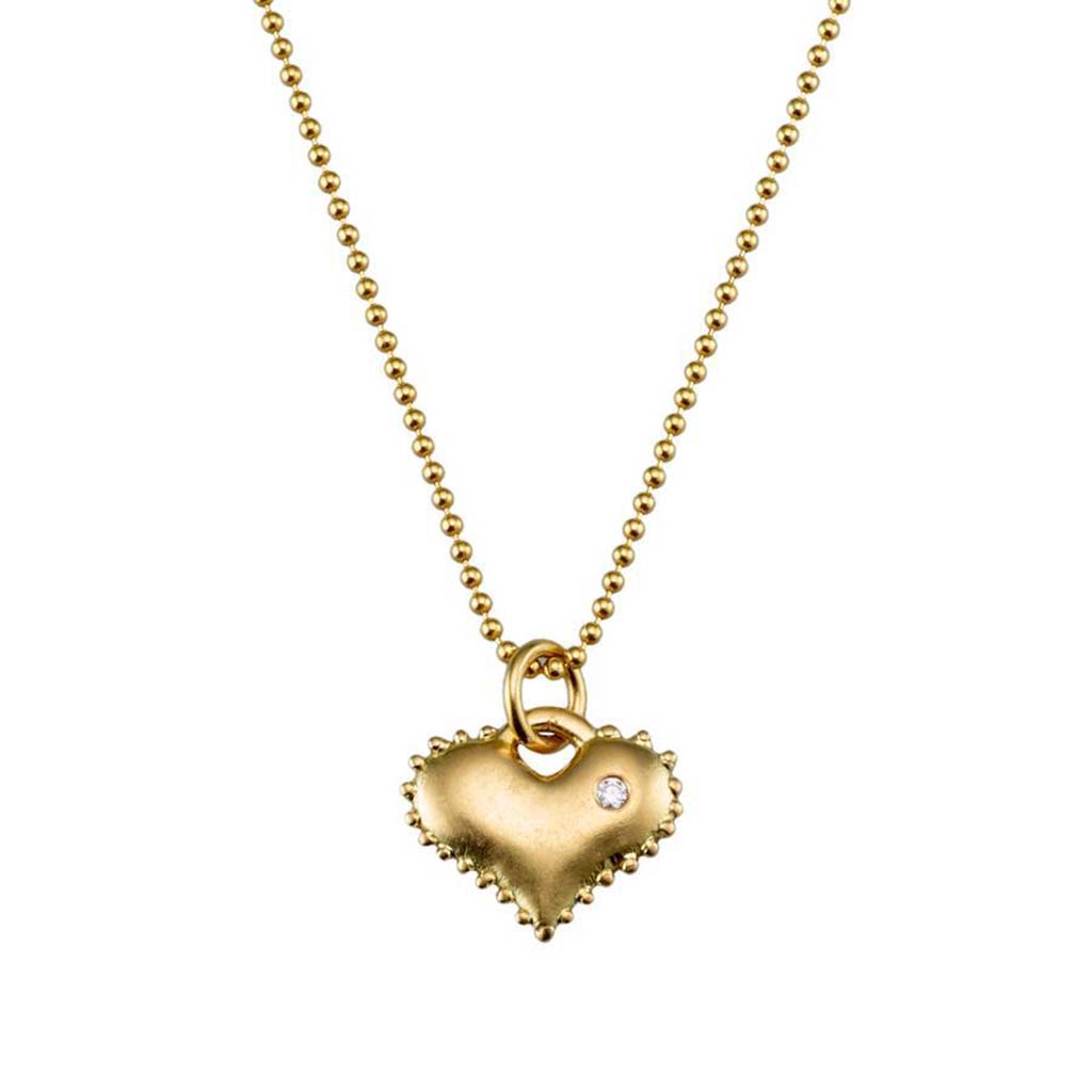 Aurate New York Pavé Diamond Teardrop Necklace, 14K Rose Gold