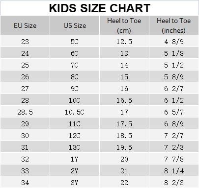 Size Chart | UIN Footwear – AU UIN Footwear