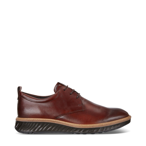 Ecco Men's ST.1 Hybrid Cap Toe Derby Lace in Cognac – V&A Bootery INC