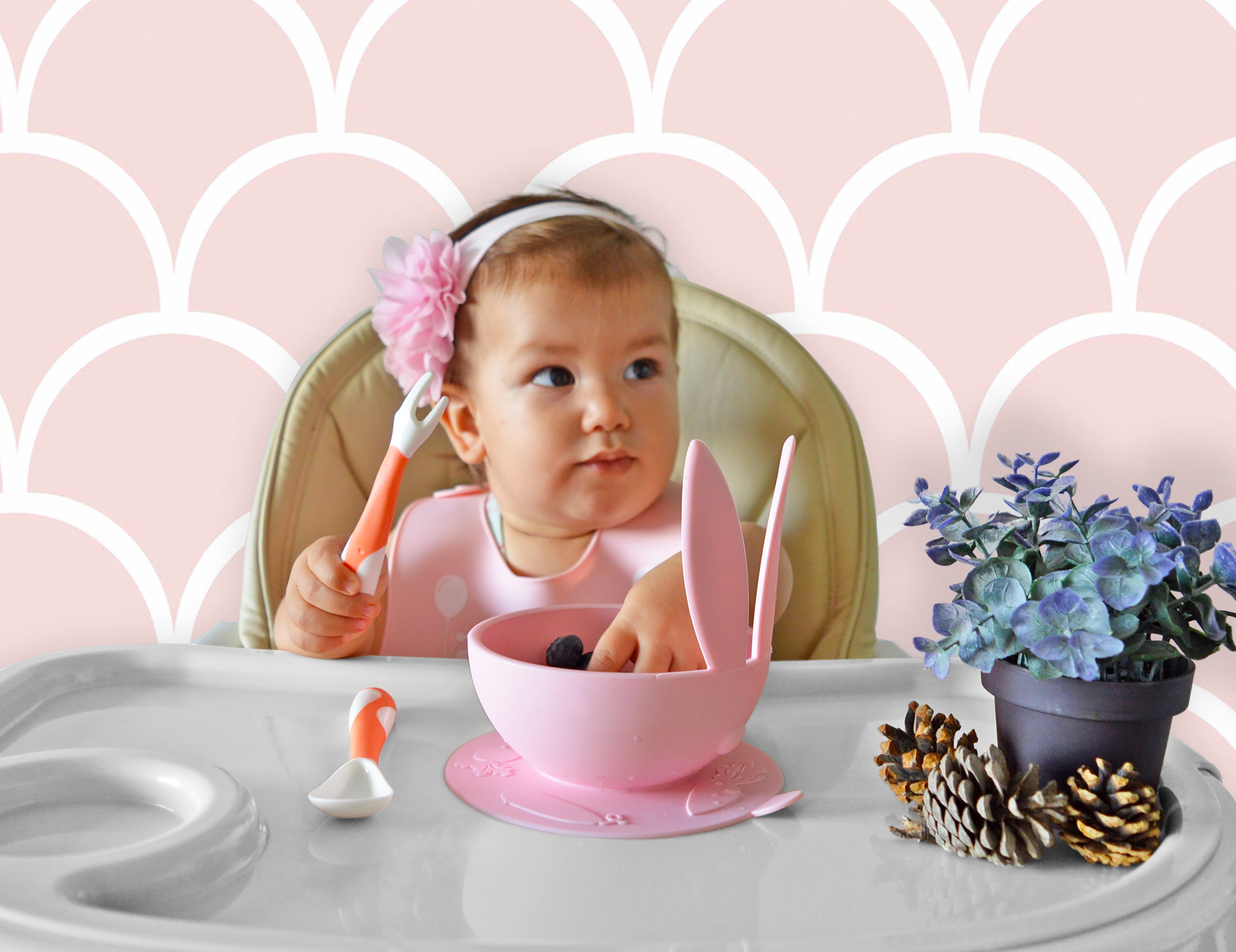 EAT N TIDY BAVOIR SILICONE ROSE