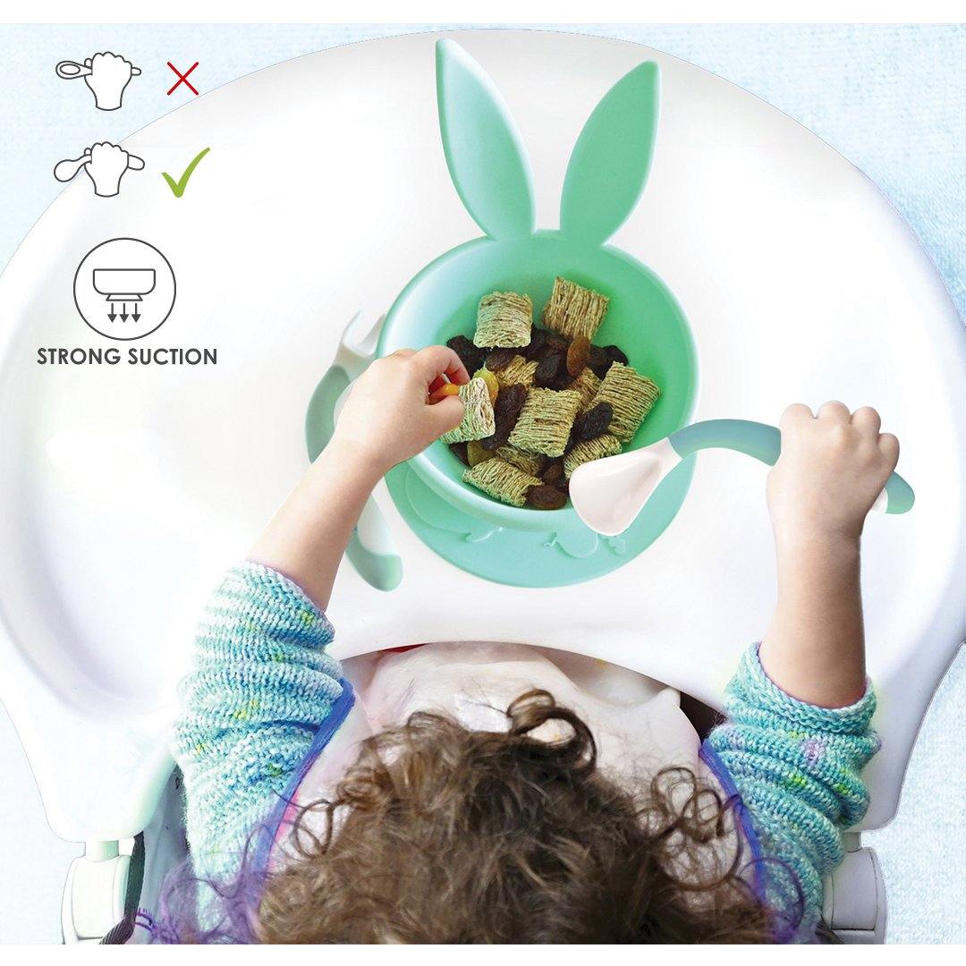 Plato de comedor de silicona para bebés, platos para niños, tazón