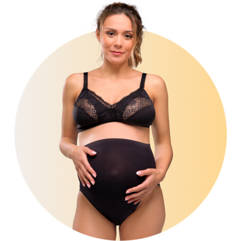 Seamless maternity support panty