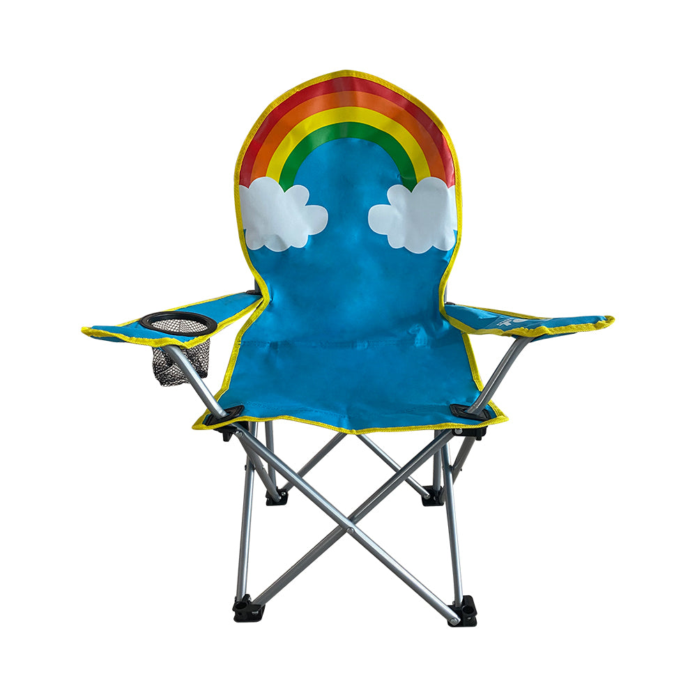 Jeco Kids Outdoor Folding Lawn and Camping Chair with Cup Holder, Cupcake  Camp Chair