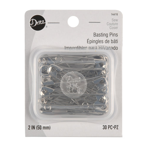 Prym Dritz Silver Coiless Safety Pin, 100 Count