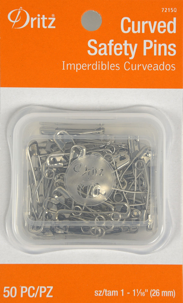 Dritz Curved Safety Pins - 40 Ct - Safety Pins - Pins & Needles - Notions