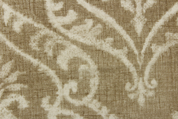 Lawrence Sandstone Floral Drapery Fabric - Rich Tex