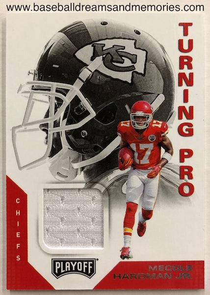 2019 Panini Playoff Mecole Hardman Jr Turning Pro Jersey Card