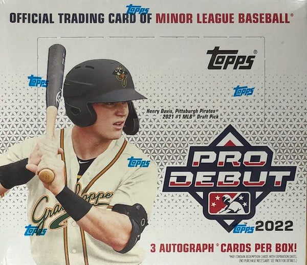 2022 Topps Pro Debut Jumbo Hobby Box Baseball Dreams & Memories