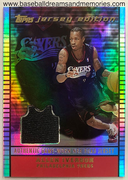 allen iverson jersey card