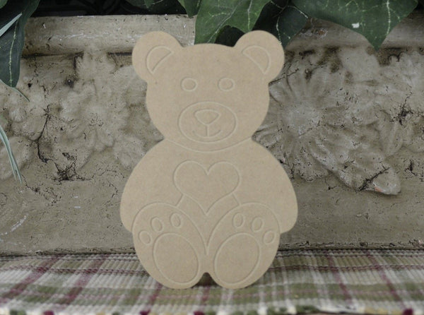 Bear Wood Shape, Wooden Bear Shape Blank, Unfinished Bear Cut out, Shapes  for Crafts DIY Wood Blank, Sign Making, Childrens Signs, Custom