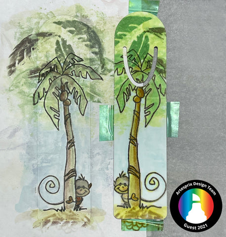 watercolor bookmark project with Artesprix sublimation ink