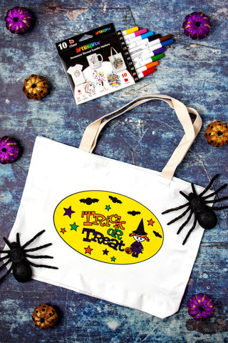 trick or treat bag with Artesprix Markers 